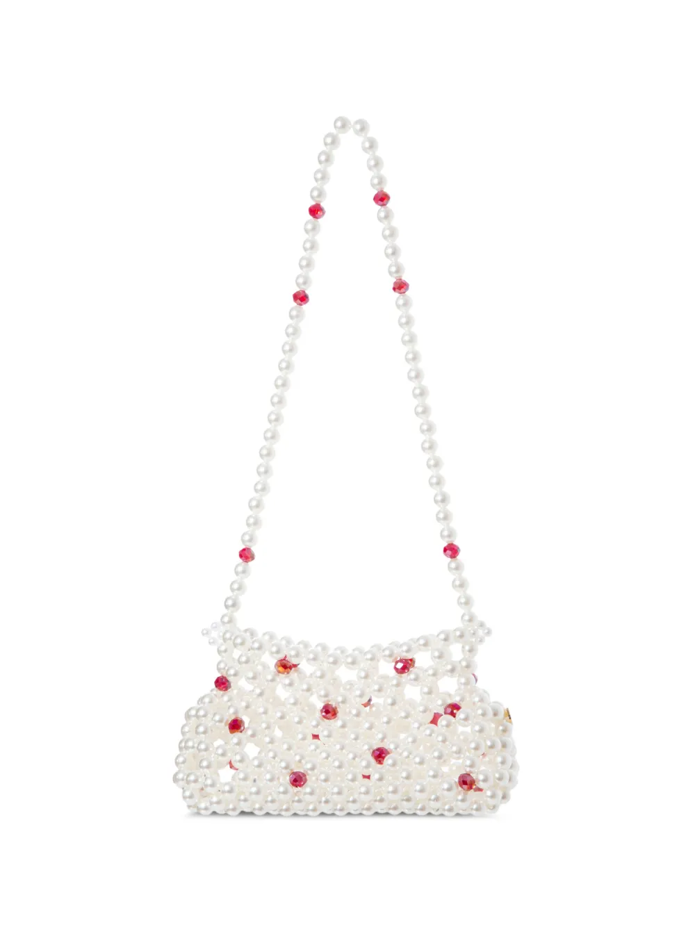 0711 Borsa mini Lucy con decorazione - Toni neutri