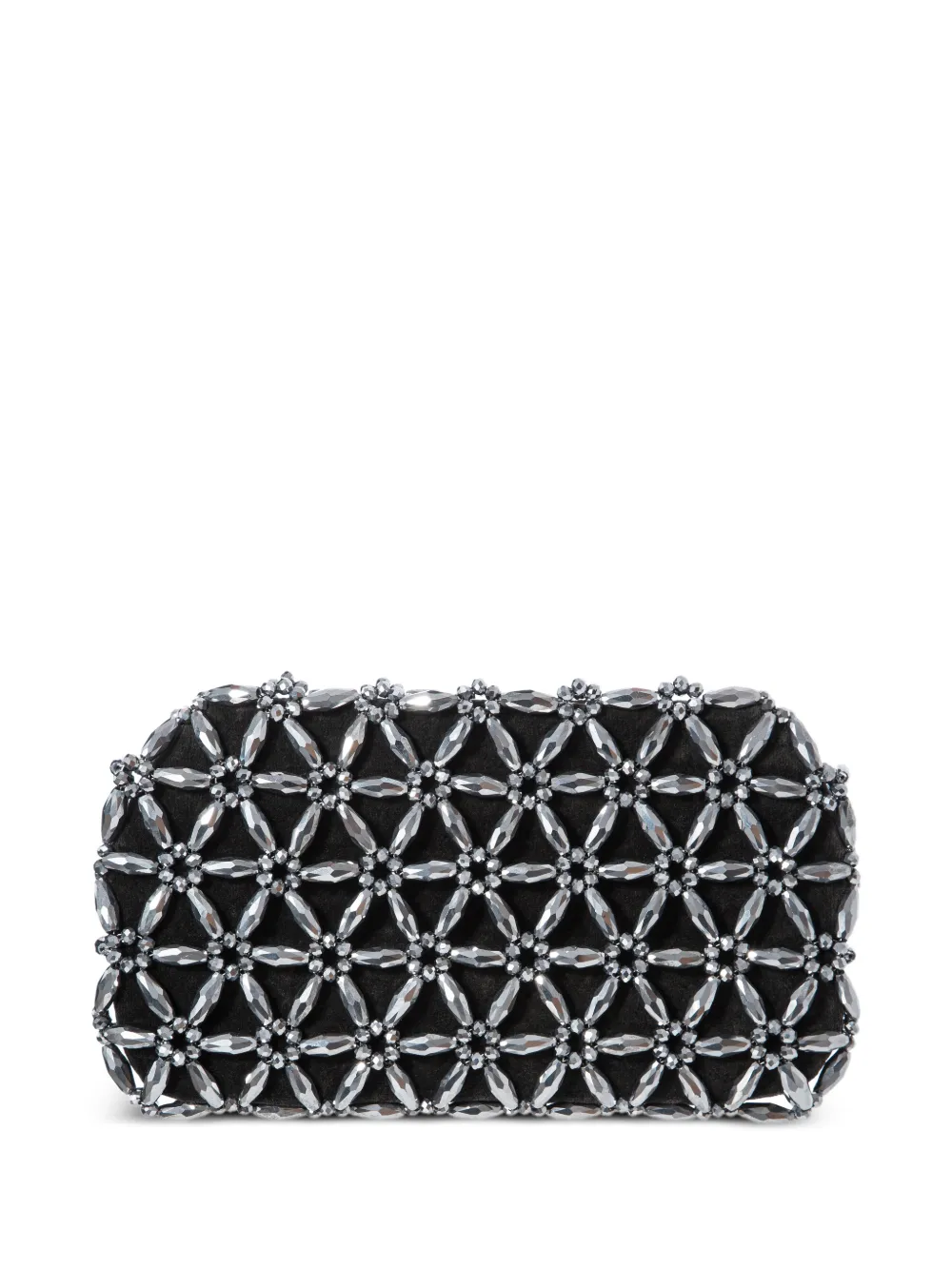 0711 Tebea bead-embellished clutch bag - Grigio