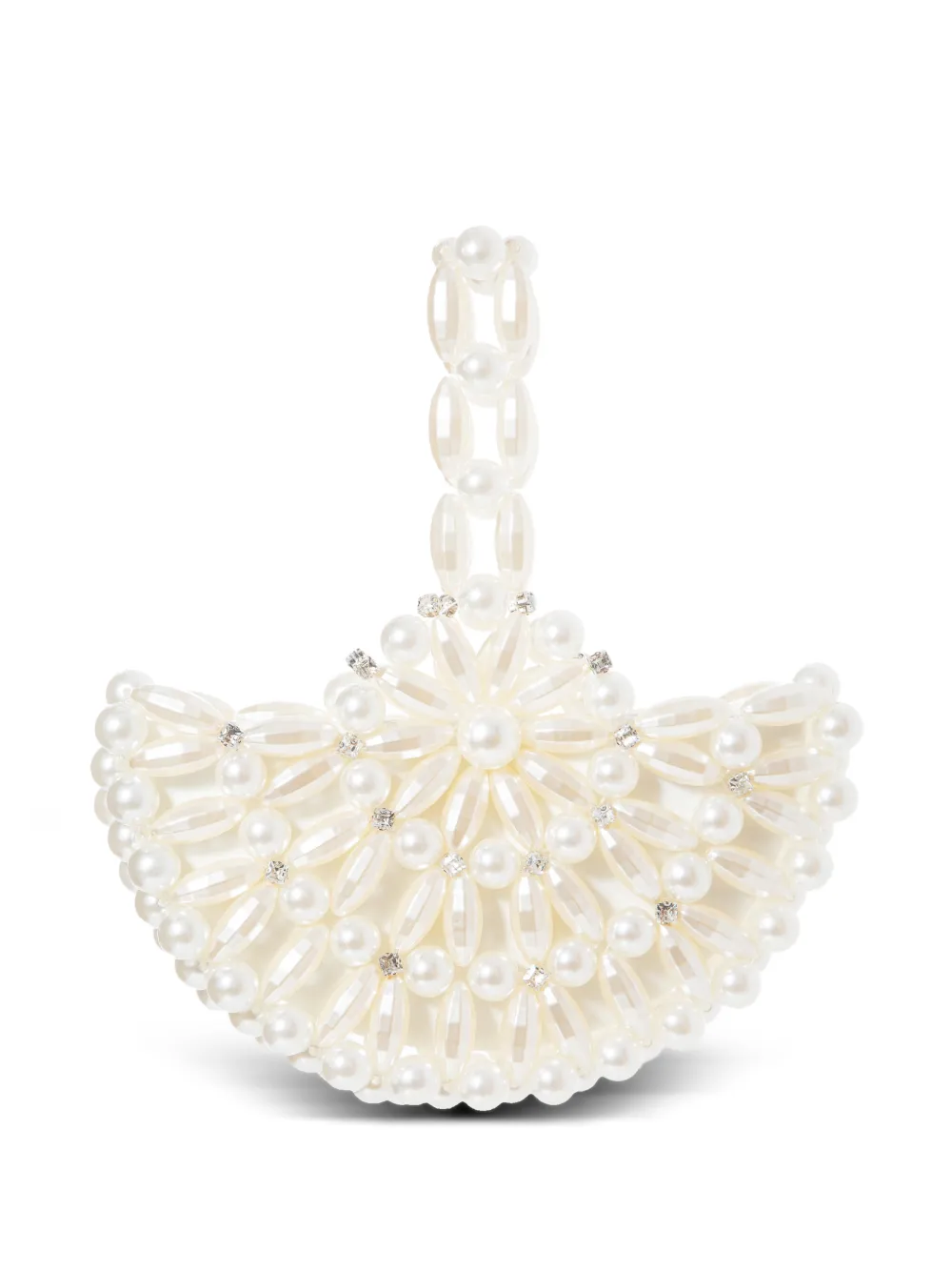 0711 Selene faux-pearl tote bag - Toni neutri