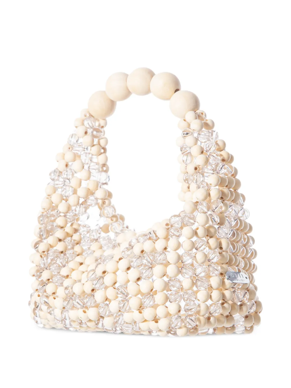 0711 Jodie shopper met kralen Beige