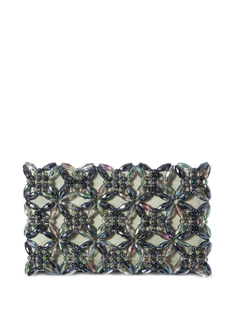 0711 Rhea bead-embellished clutch bag