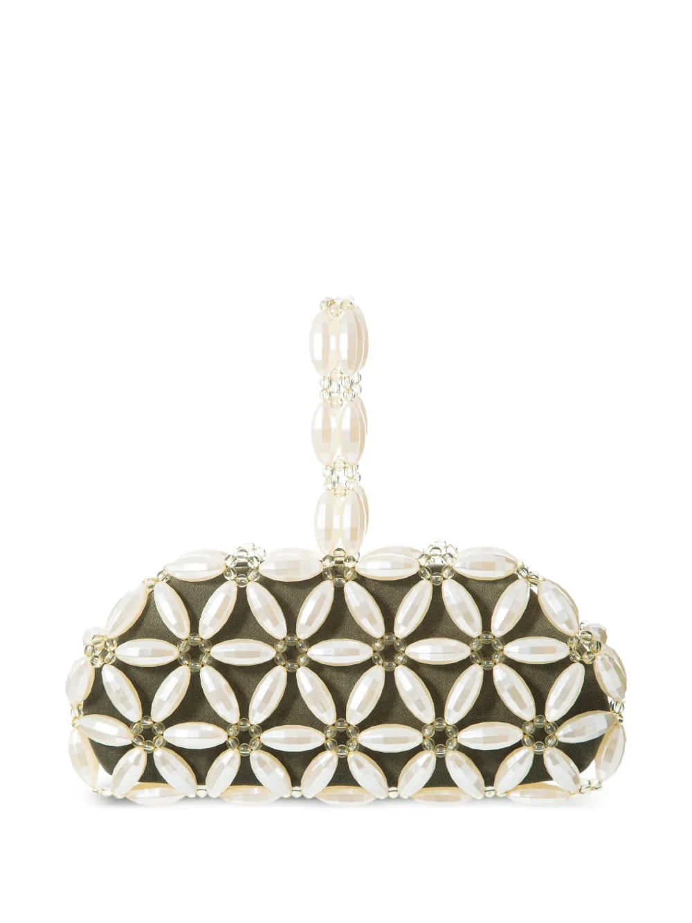 0711 Borsa tote Tebea con decorazione - Toni neutri