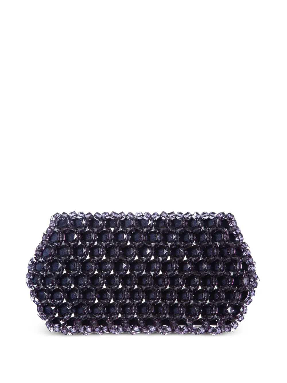 0711 Lizzie beaded clutch bag - Blu