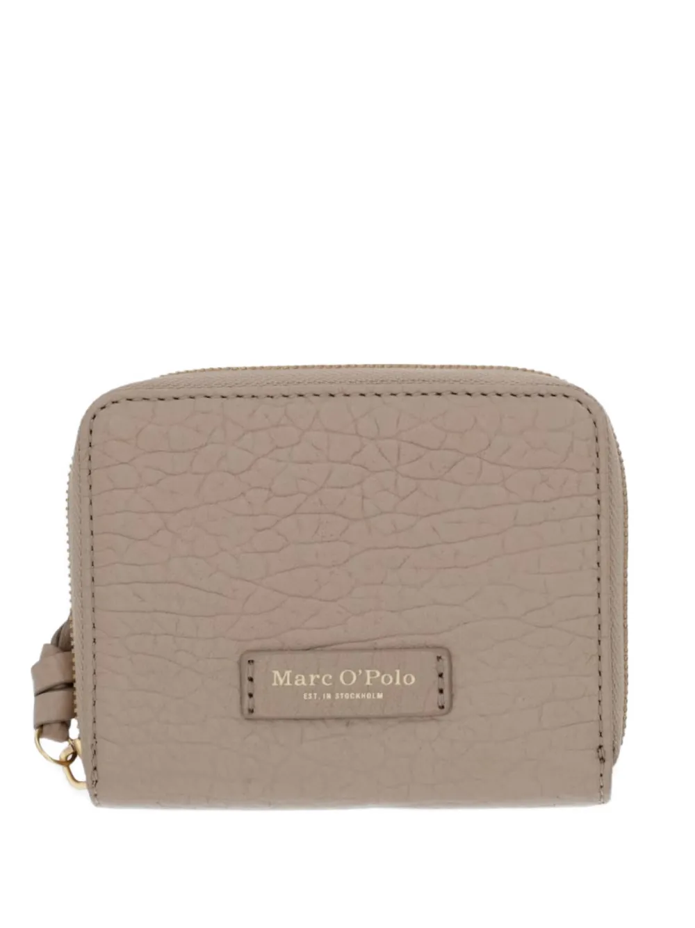 Marc O'Polo grained-leather zip-around wallet - Toni neutri