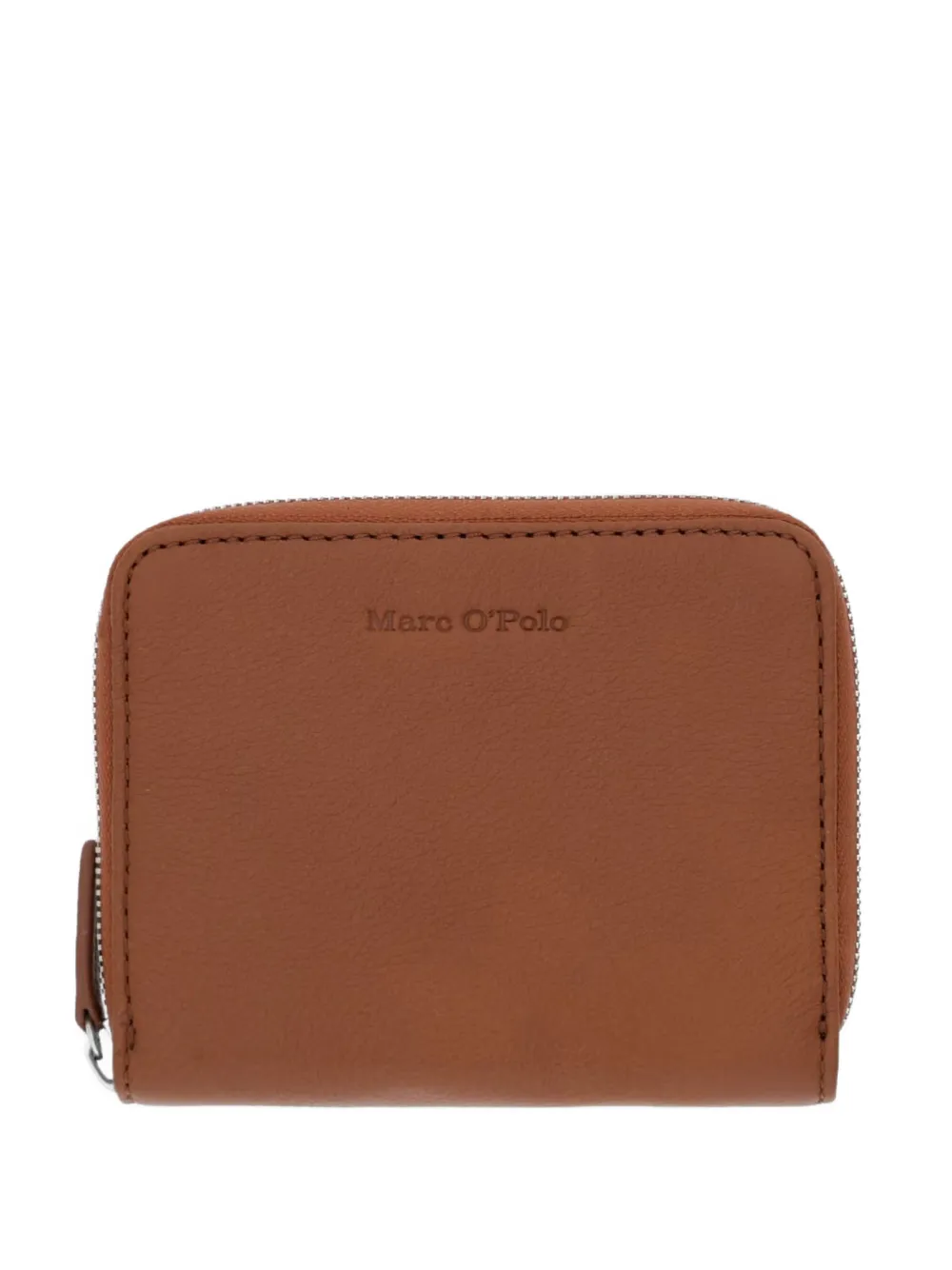 Marc O'Polo logo-debossed zip-around wallet - Marrone