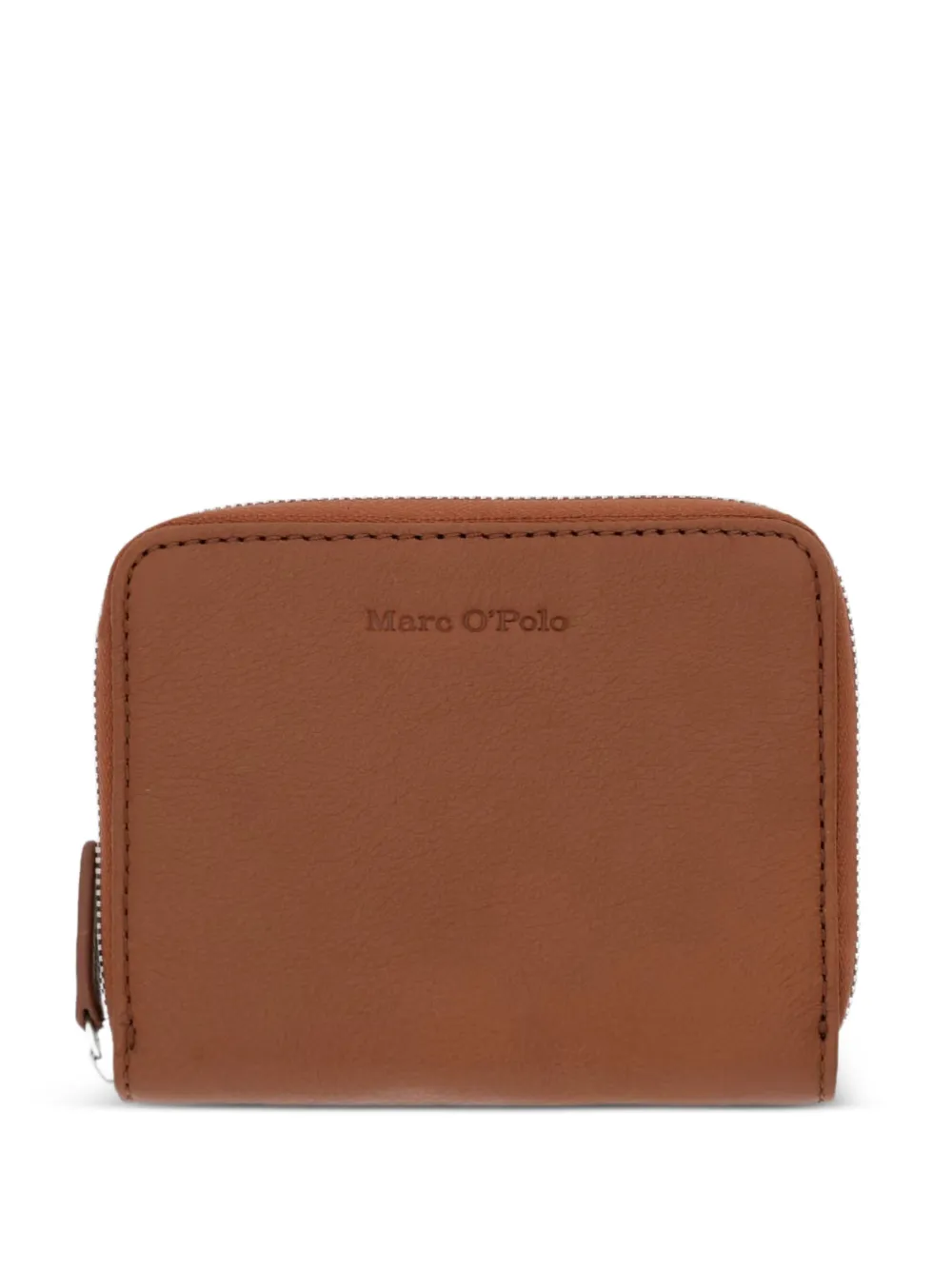 Marc O'Polo logo-debossed zip-around wallet - Marrone