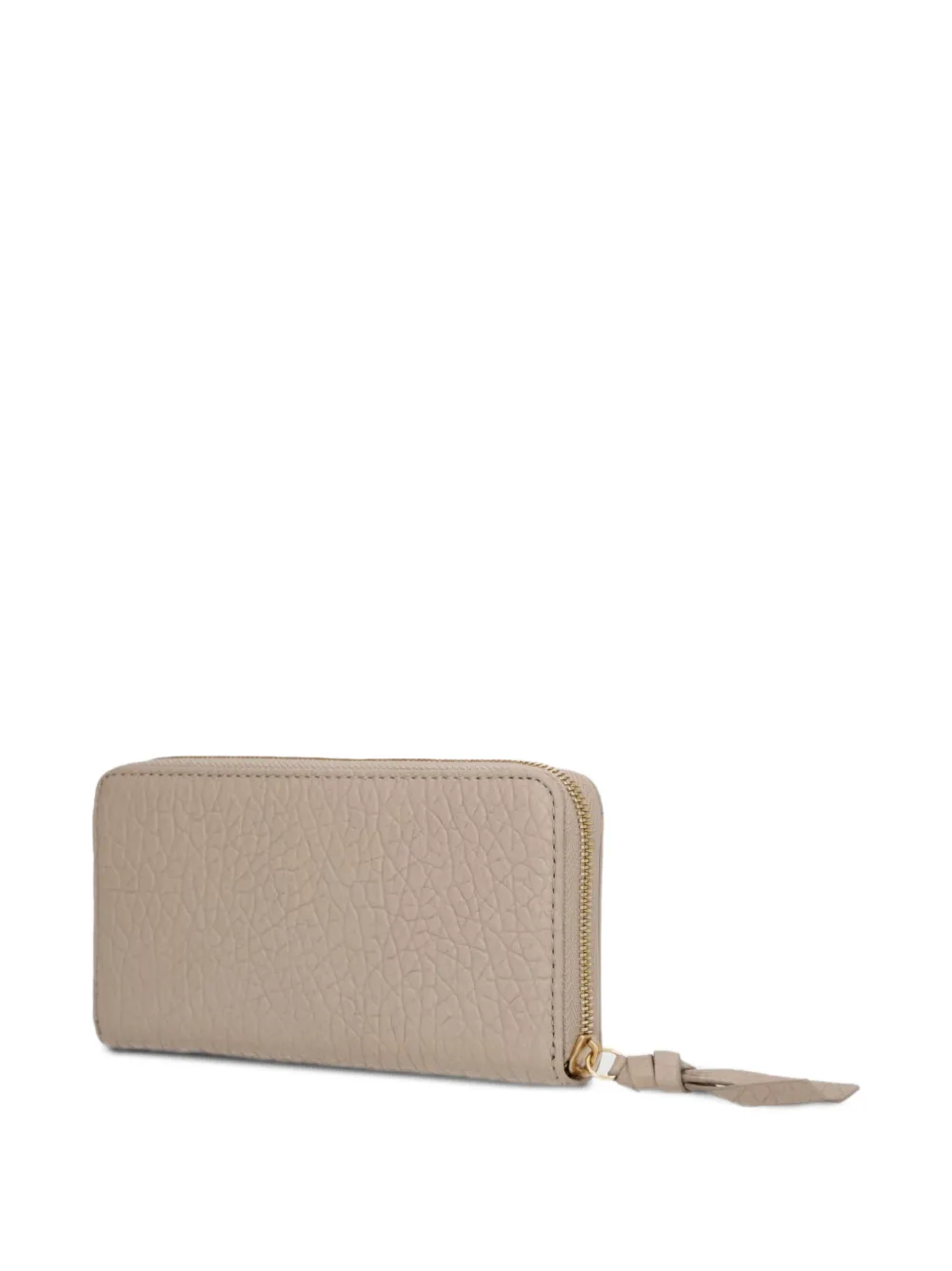 Marc O'Polo Portemonnee met logopatch en bewerkt effect Beige