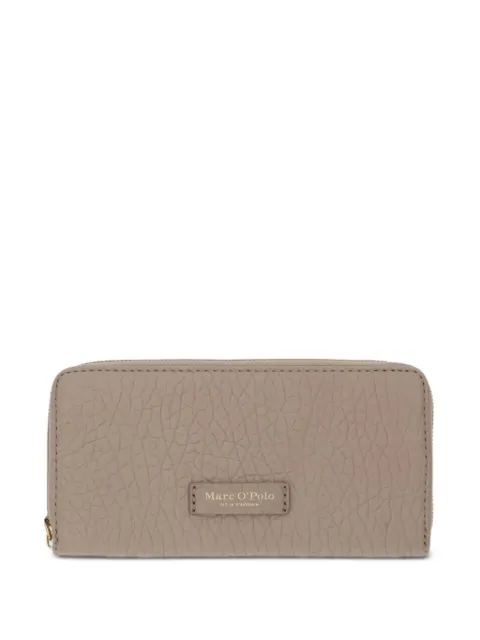 Marc O'Polo logo-patch pebbled-effect wallet