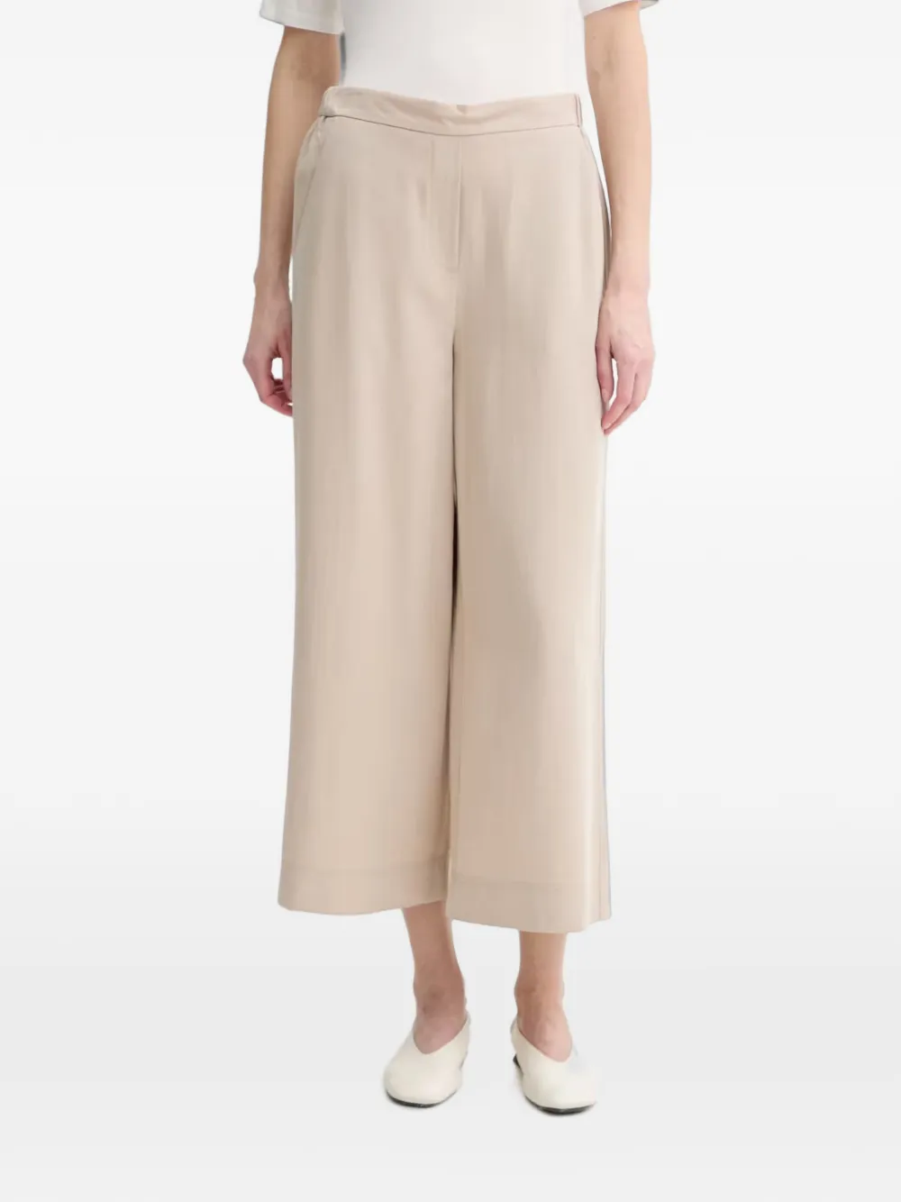 Marc O'Polo elasticated wide-leg trousers · 40