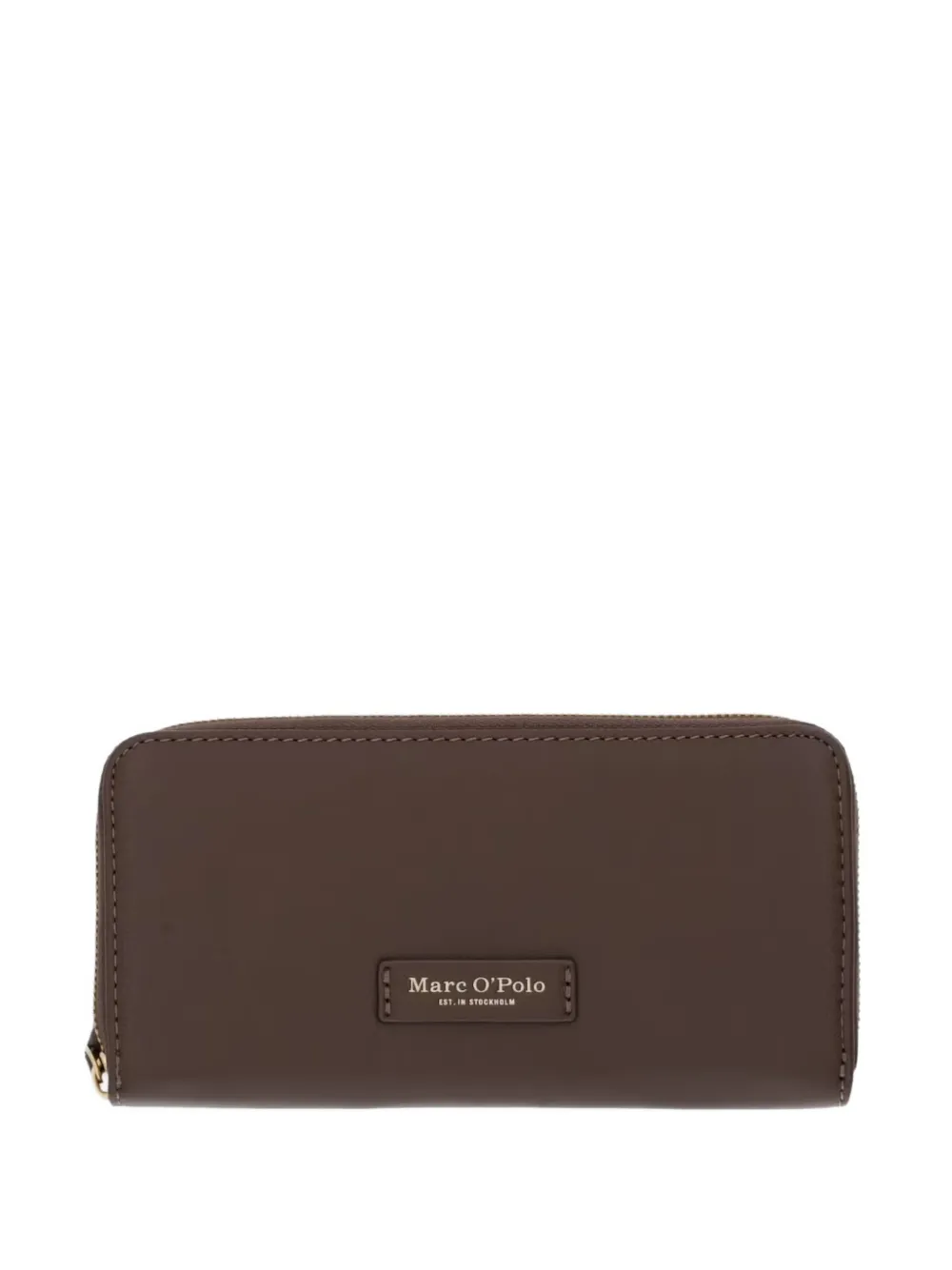 Marc O'Polo logo-plaque zip-around wallet - Marrone