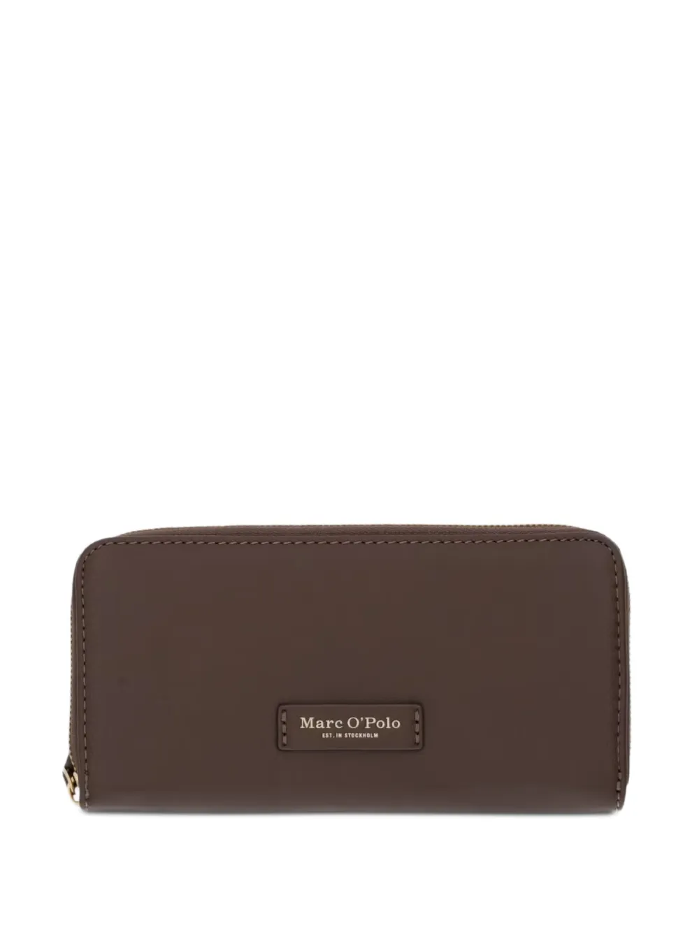 Marc O'Polo logo-plaque zip-around wallet - Marrone