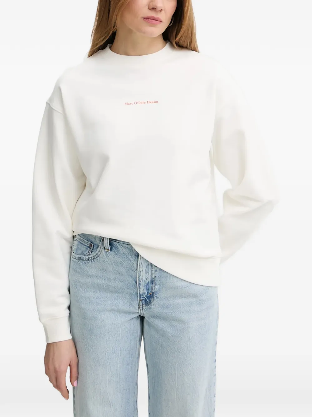 Marc O'Polo graphic-print logo-print sweater - Toni neutri