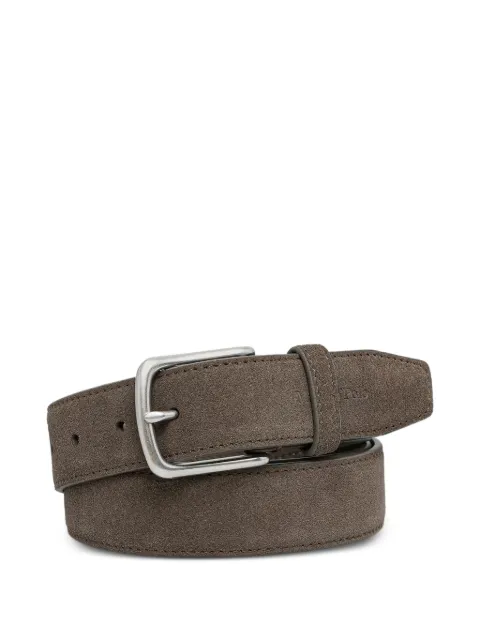 Marc O'Polo suede logo-debossed belt