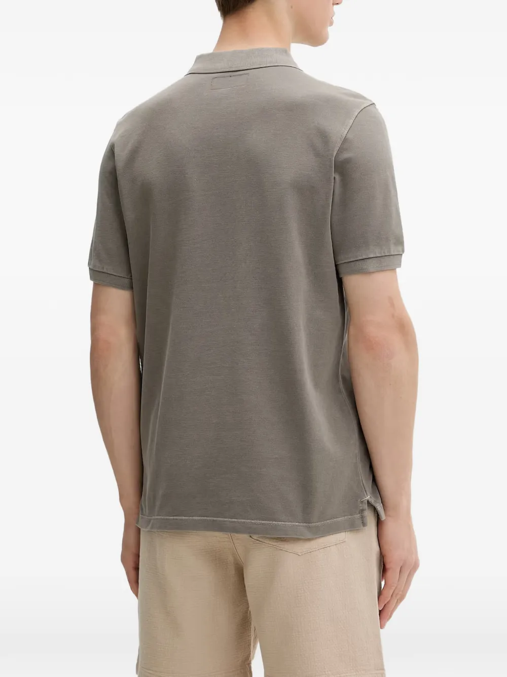 Marc O'Polo Poloshirt met geborduurd logo Grijs