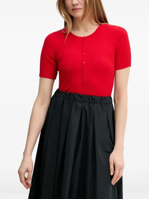 Marc O'Polo — ribbed-knit button-up top