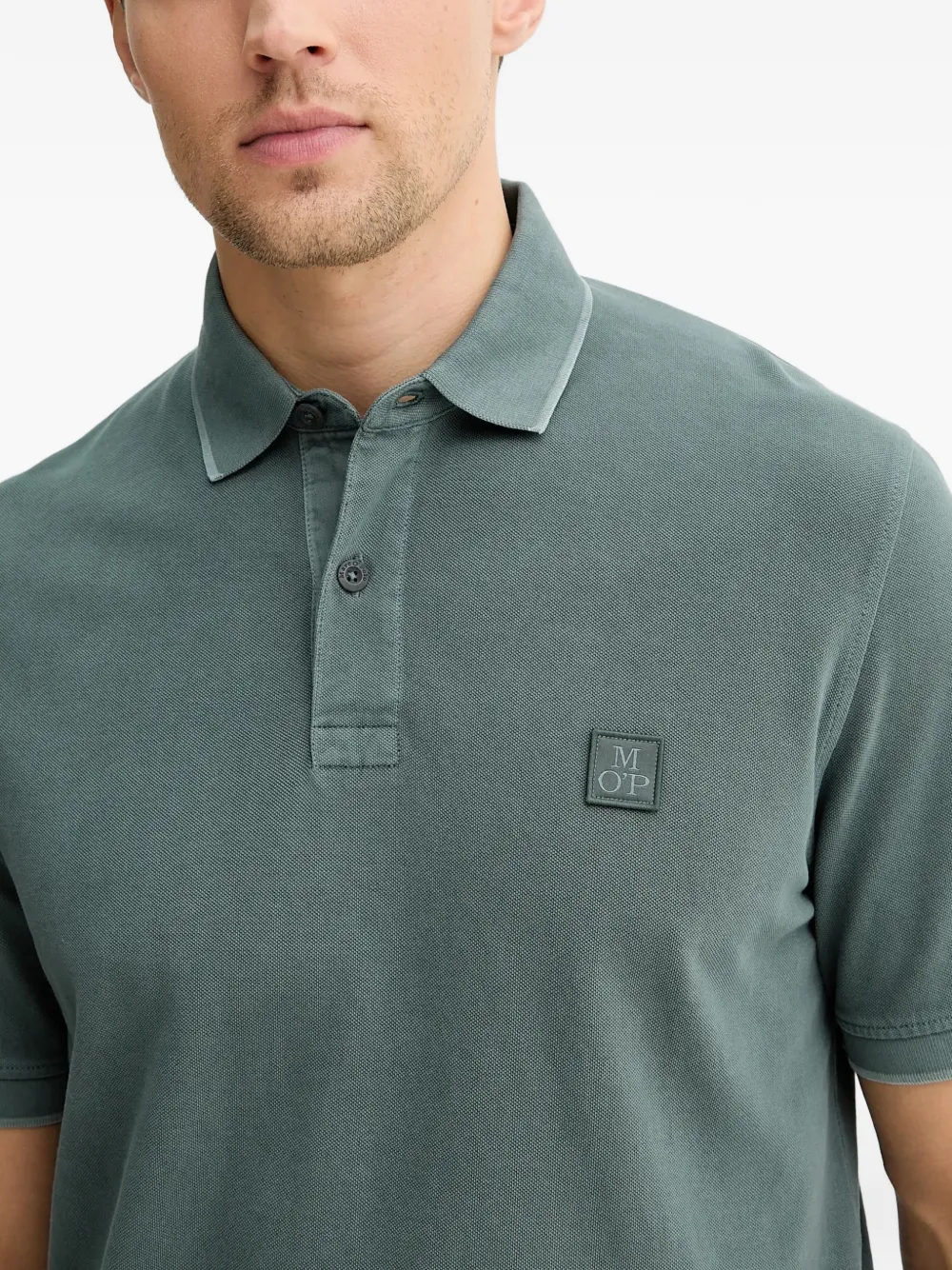 Marc O'Polo Poloshirt met logopatch Groen