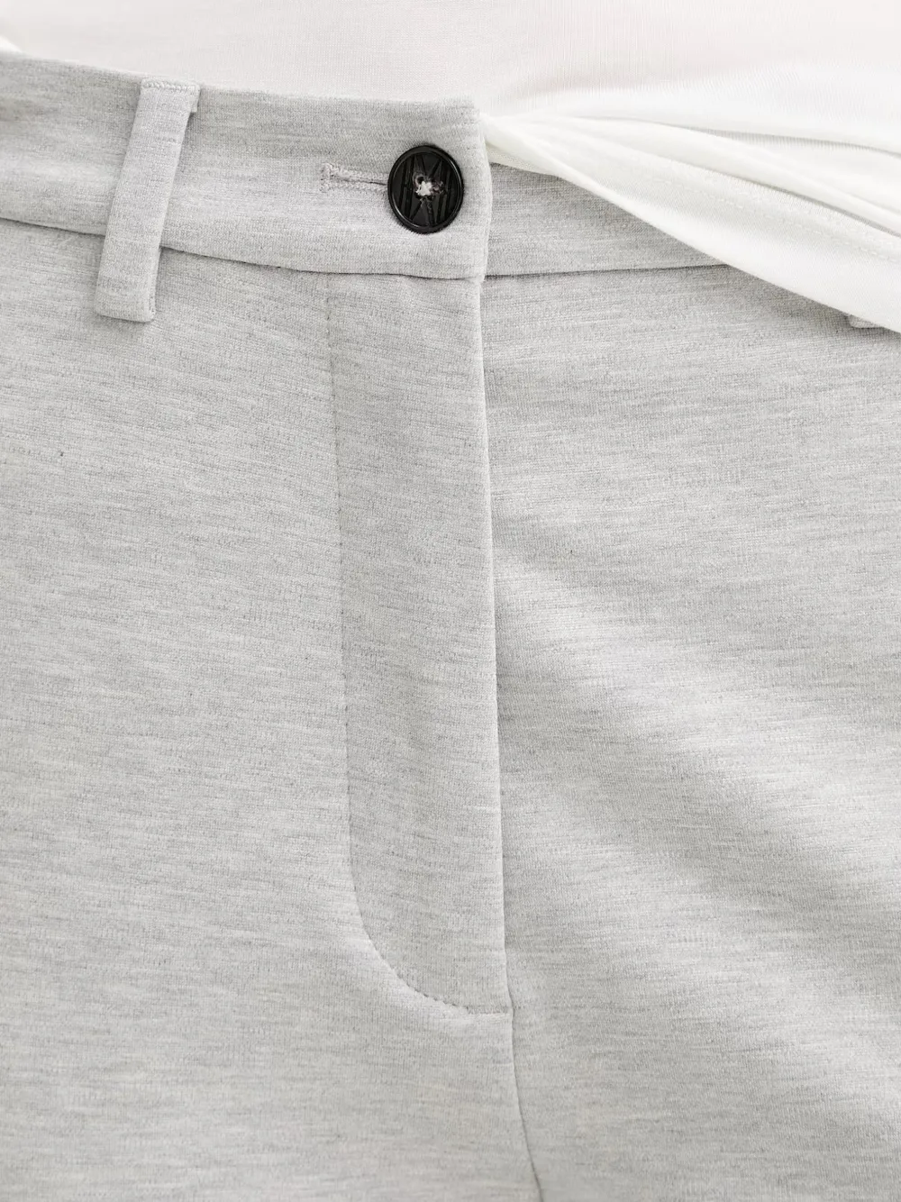 Marc O'Polo Pantalon met gemêleerd-effect Grijs