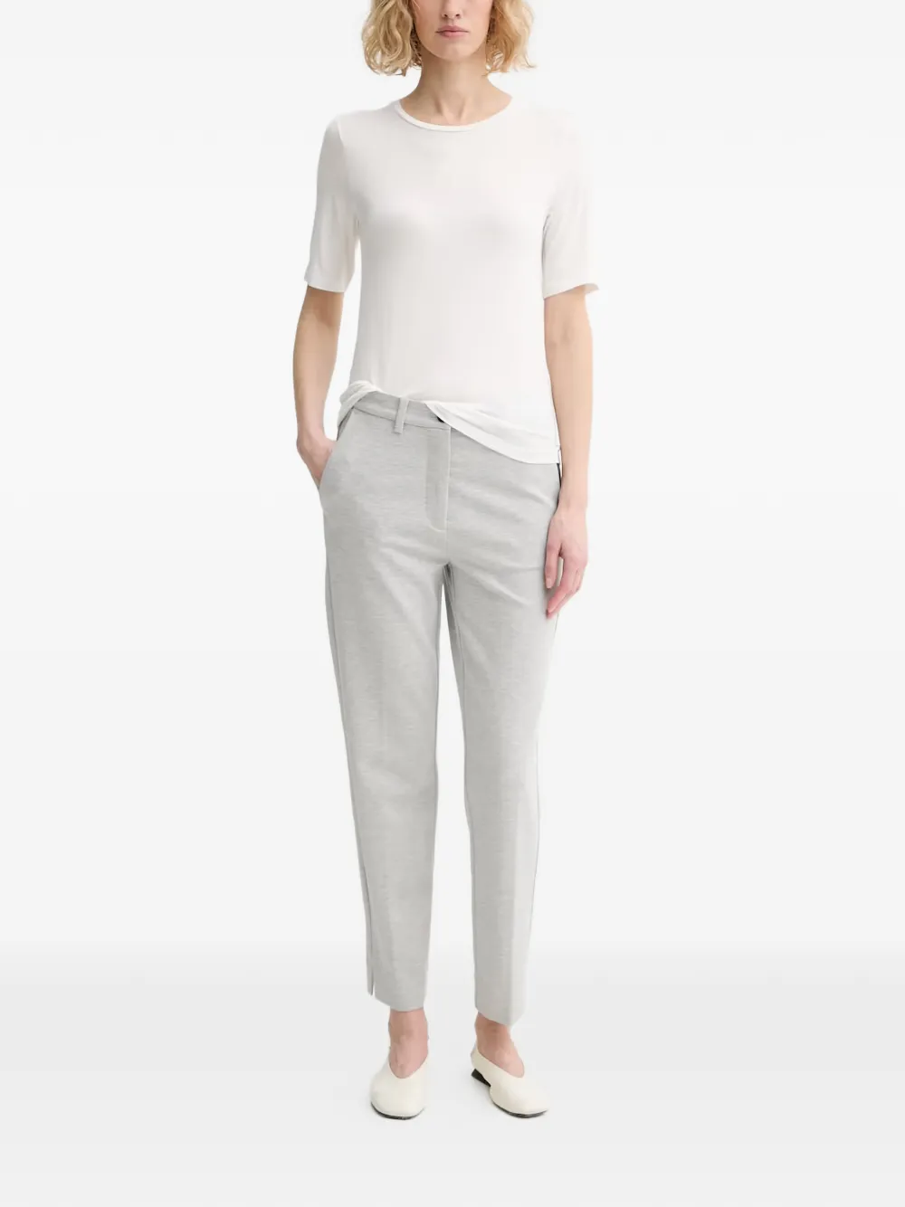 Marc O'Polo Pantalon met gemêleerd-effect Grijs