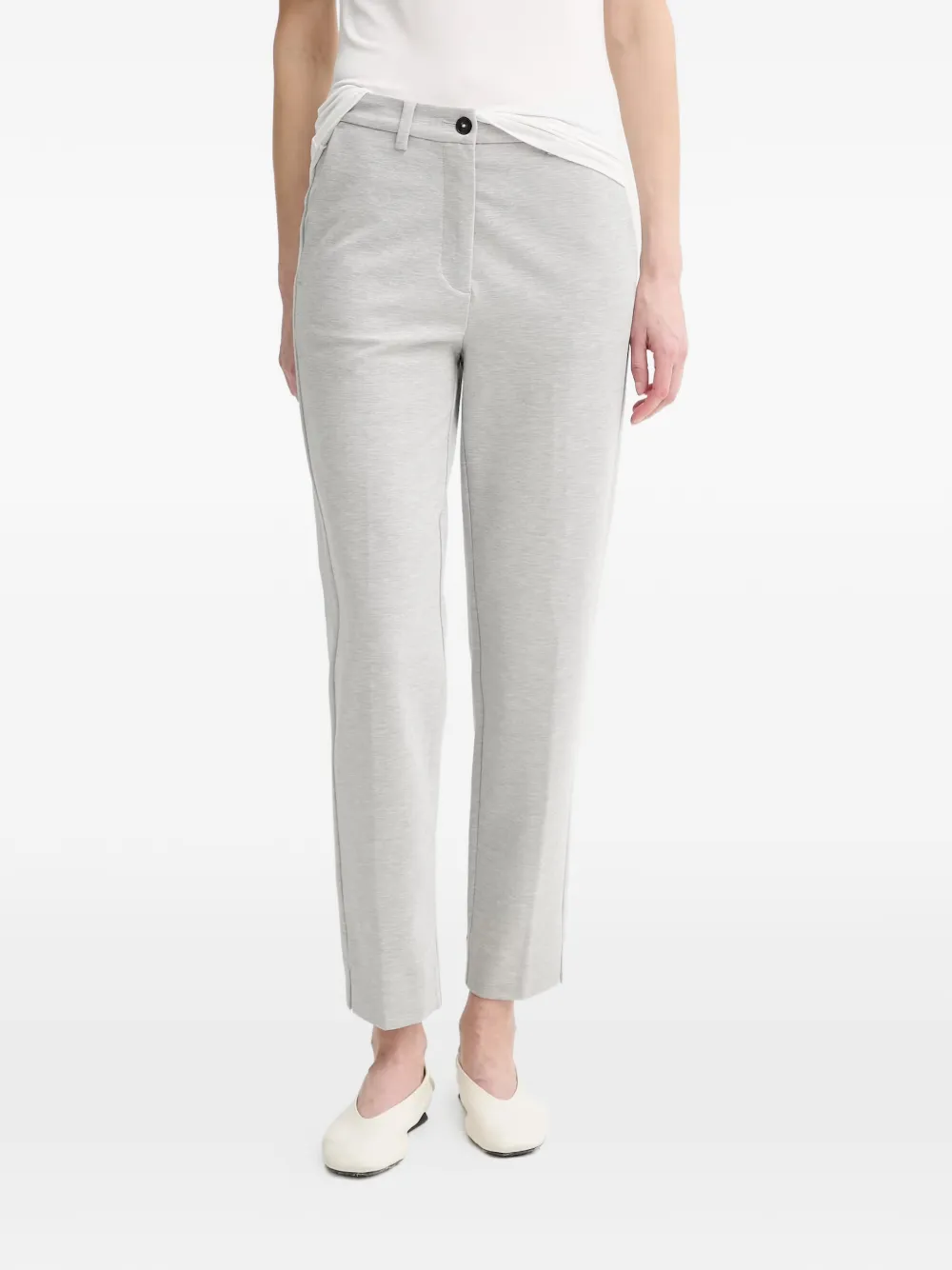 Marc O'Polo marl-effect tailored trousers - Grigio