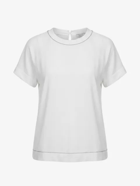 Peserico trim-detail T-shirt