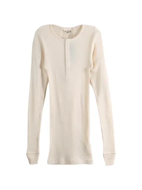 Auralee ribbed-knit long-sleeve top