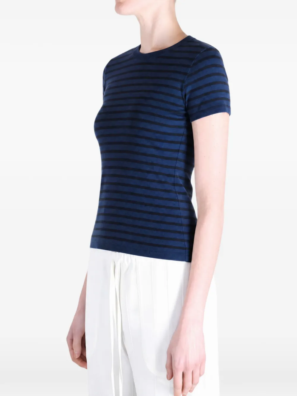  Auralee Camiseta A Rayas - Azul 