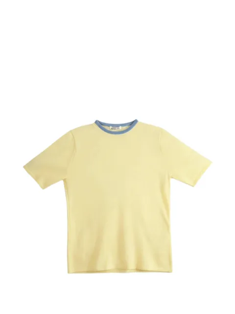Auralee contrast-trim raglan-sleeve T-shirt