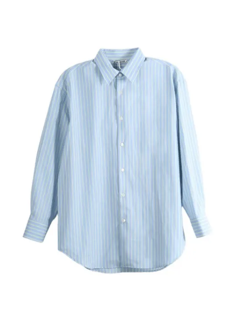 Auralee striped wool shirt