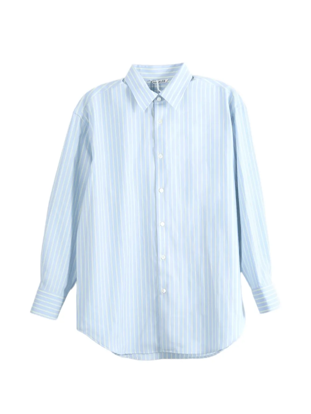 Auralee striped wool shirt - Blu