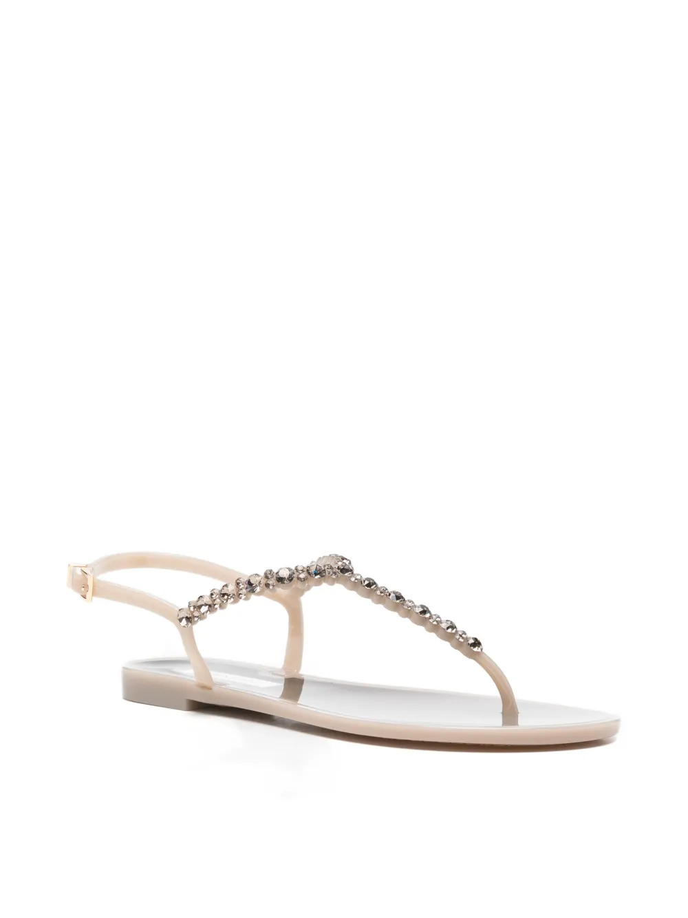 MENGHI Sandalen verfraaid met kristallen Beige
