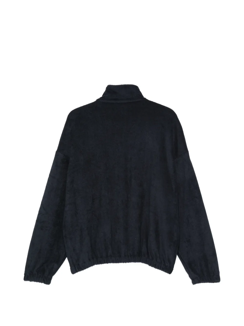 Song For The Mute Sweater met patch en halve rits Blauw