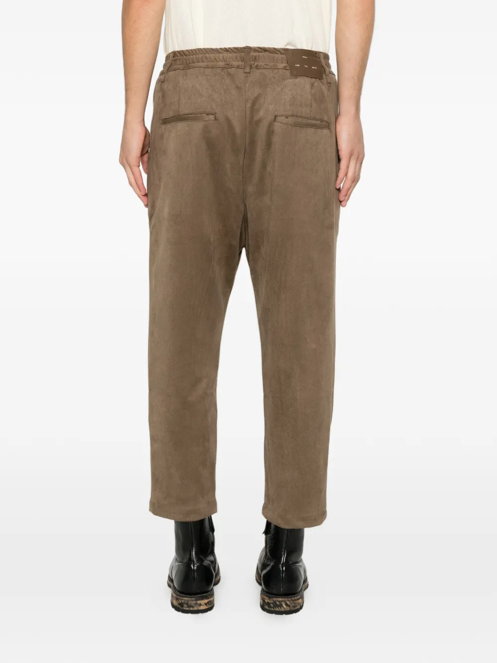 Song For The Mute Broek met trekkoordtaille en touwdetail Bruin