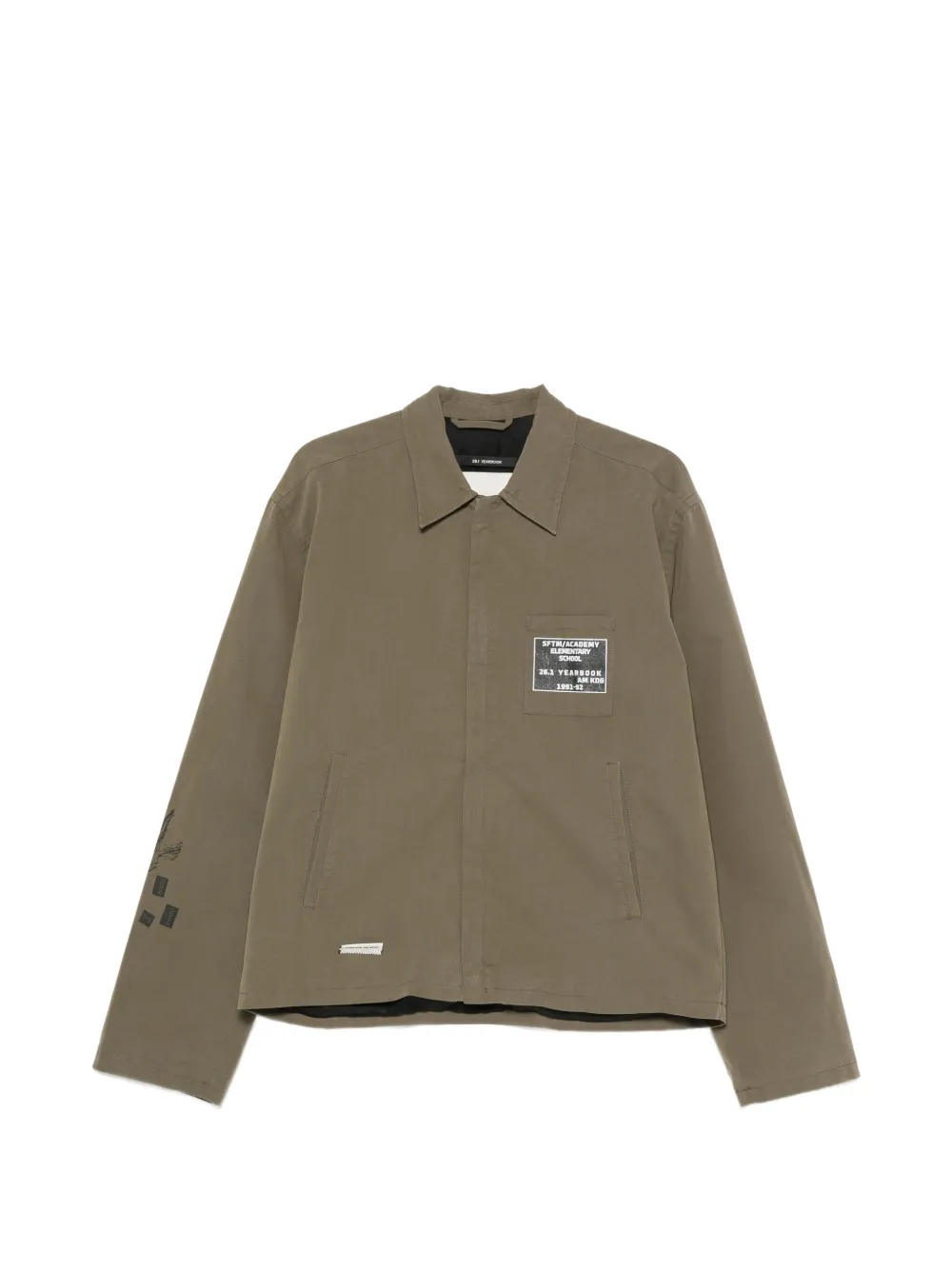 Song For The Mute logo-patch jacket - Verde