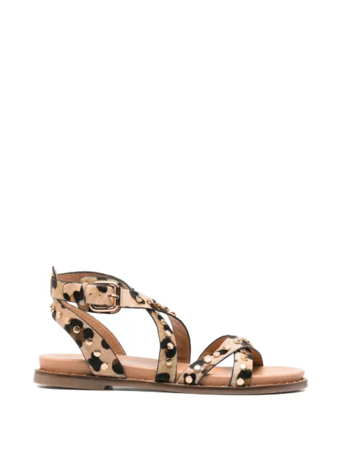 Carmela sandalias con apliques y estampado de leopardo