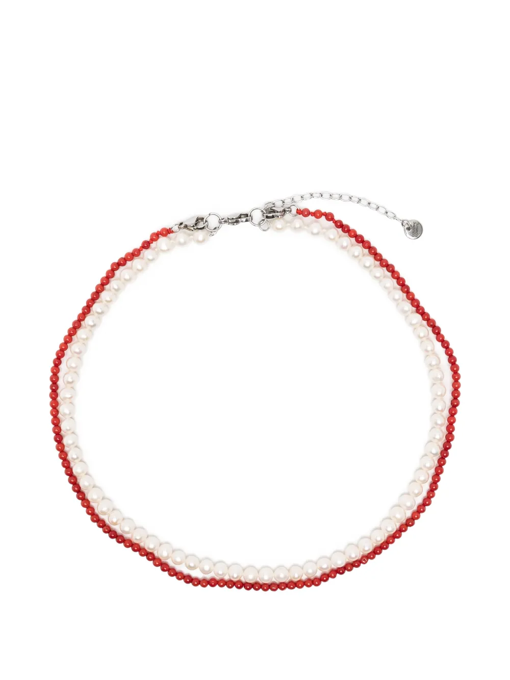 COLLANINE COLORATE Twist lobster-claw-fastening necklace - Rosso