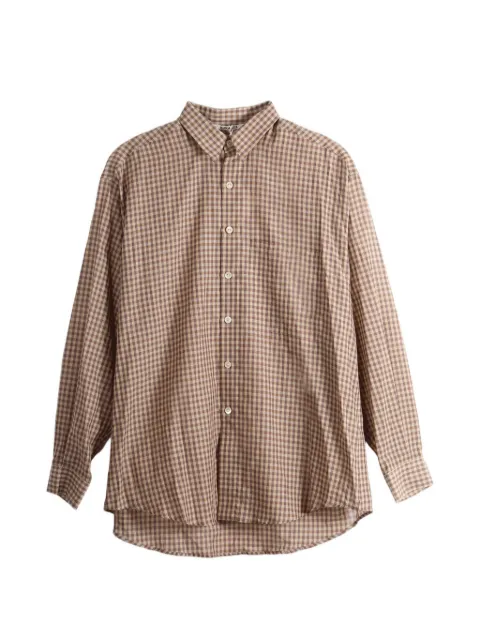 Auralee gingham-check shirt
