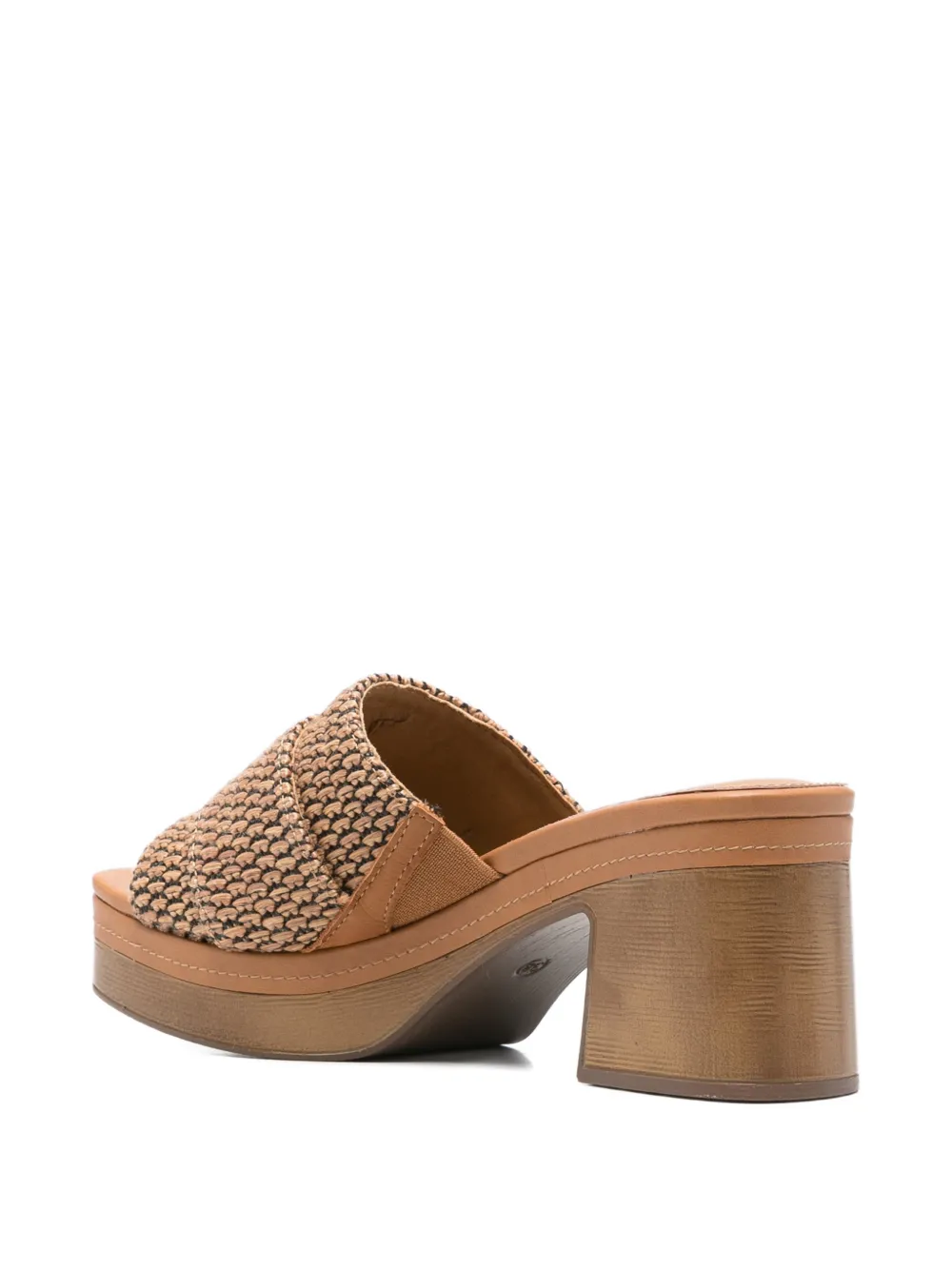 Carmela Geweven sandalen met gespdetail Bruin