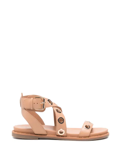 Carmela eyelet-embellished leather sandals