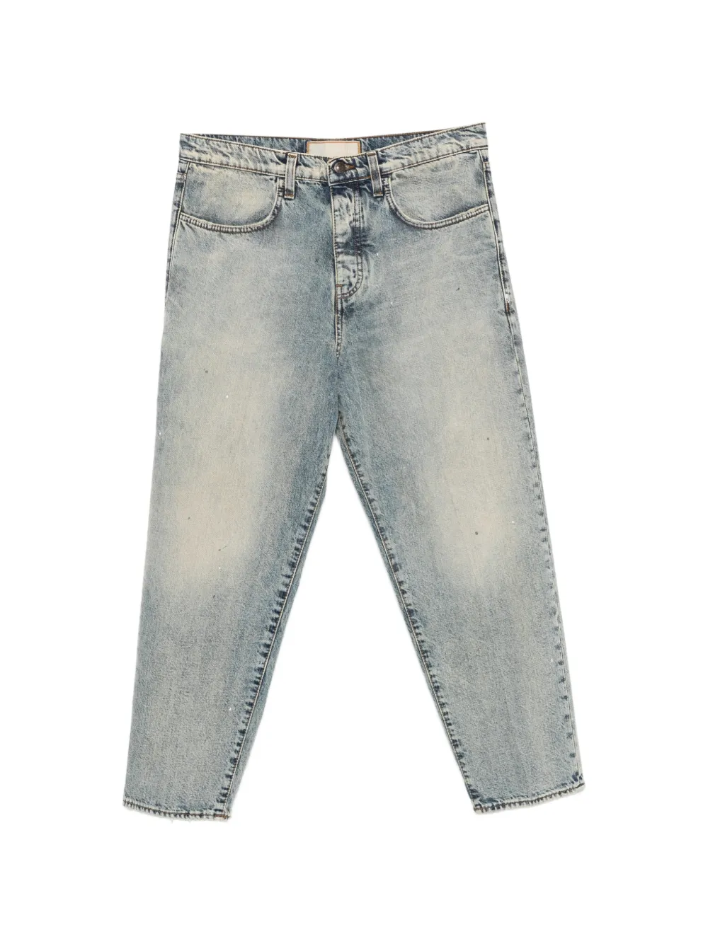 BONHEUR belt-loops straight-leg jeans - Blu