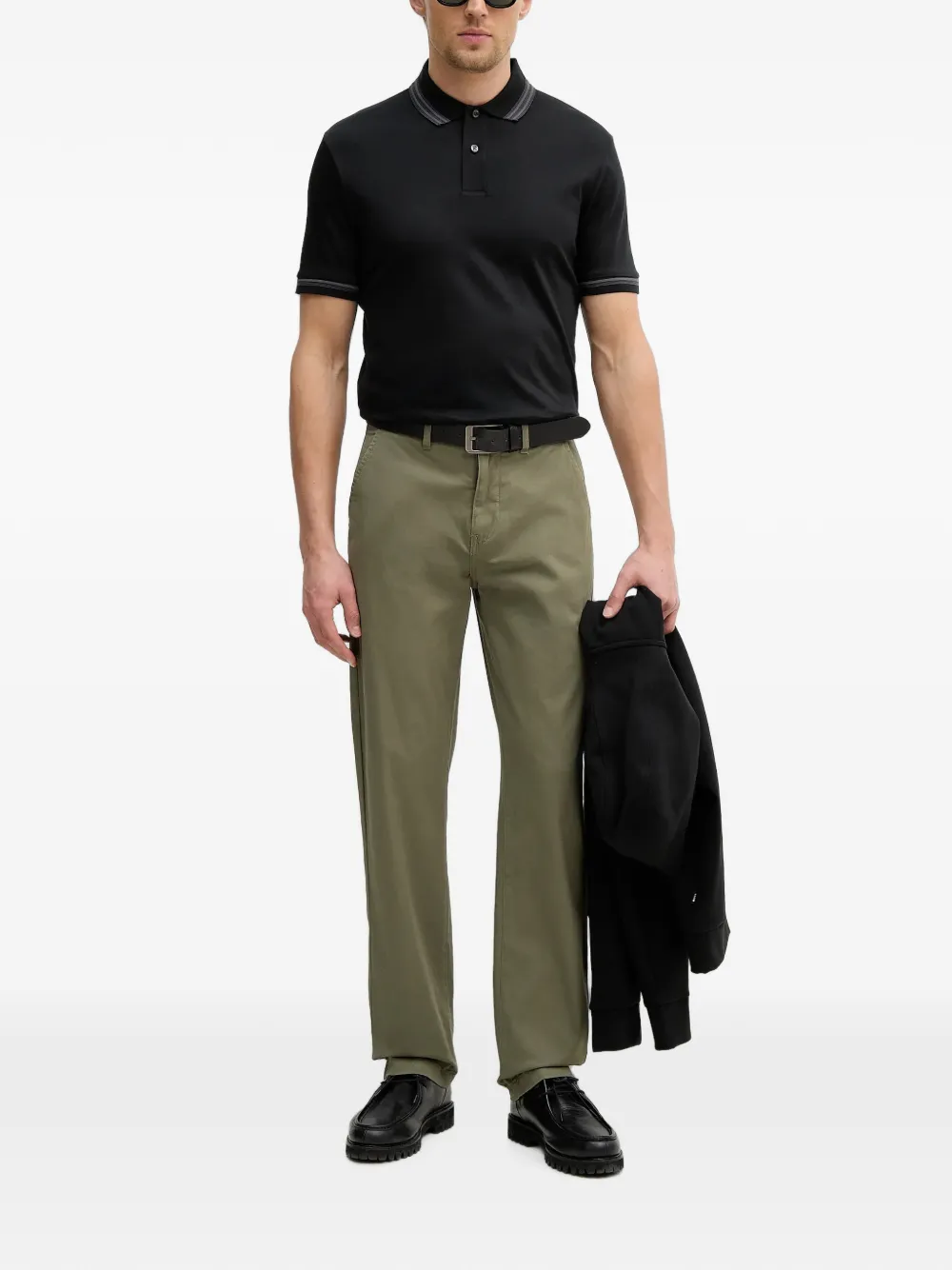Lindbergh straight-leg chino trousers Groen