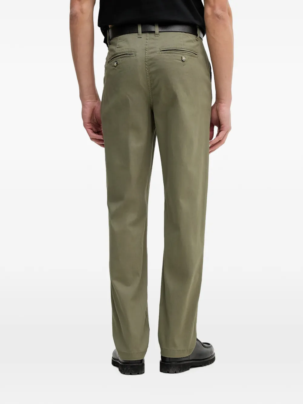 Lindbergh straight-leg chino trousers Groen