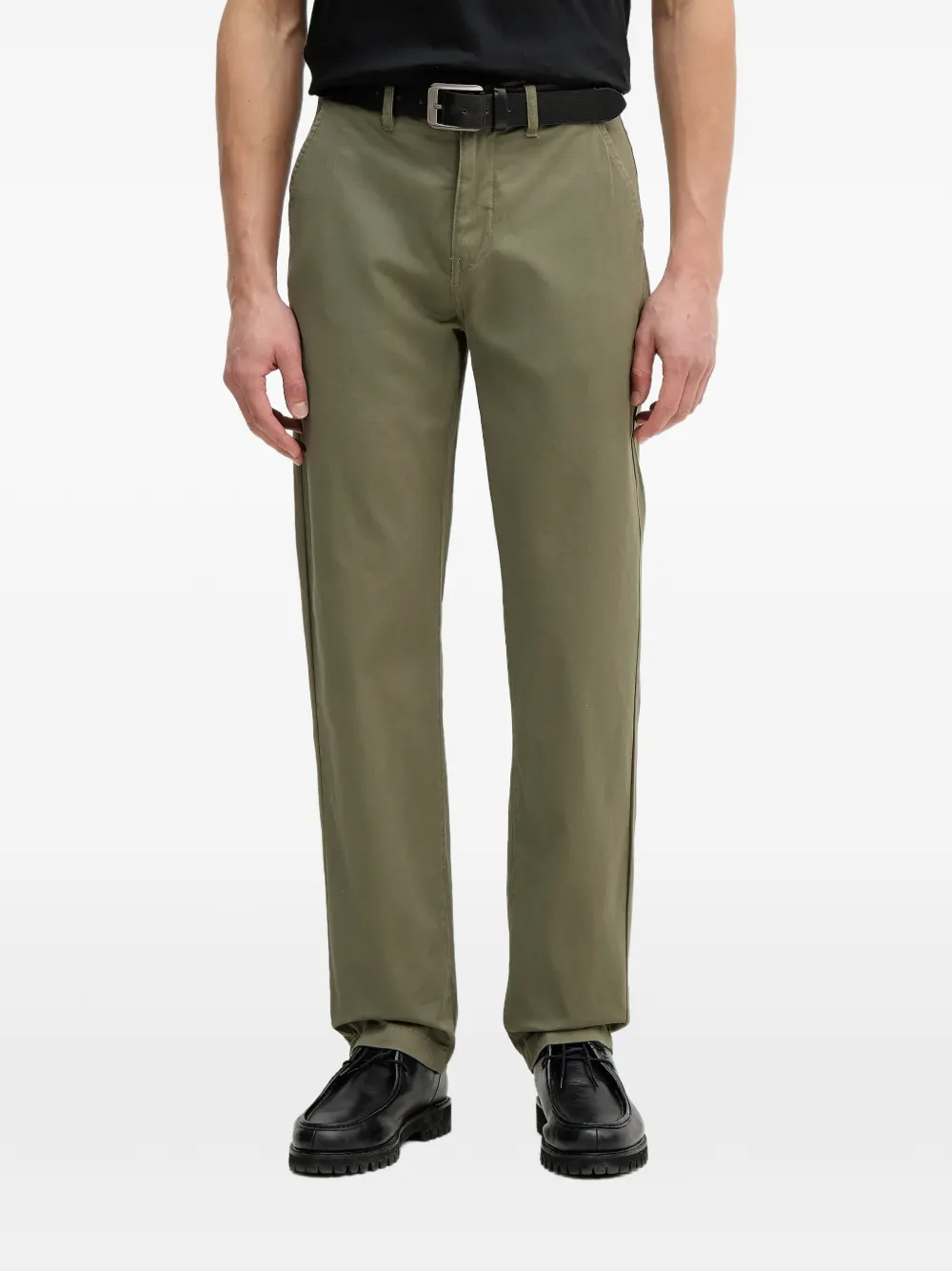 Lindbergh straight-leg chino trousers - Vert