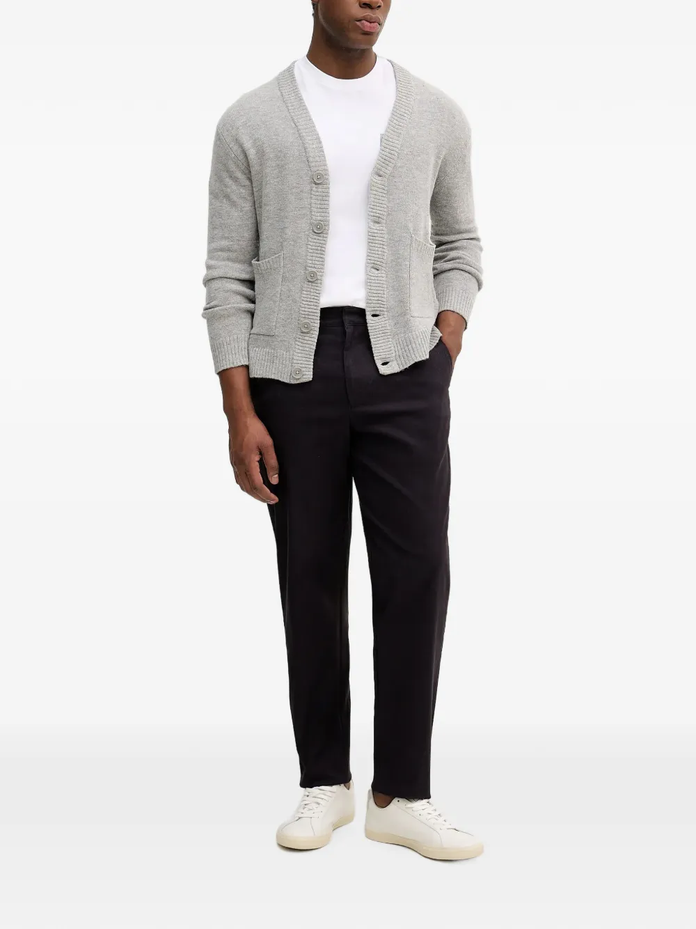 Lindbergh Vest met V-hals Grijs