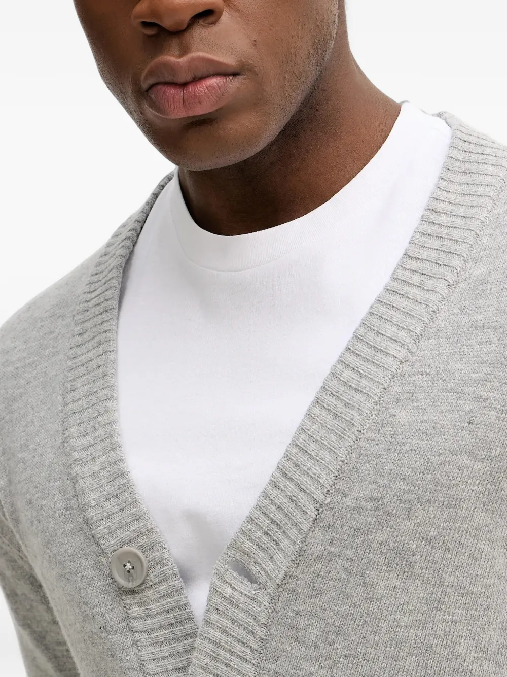 Lindbergh Vest met V-hals Grijs