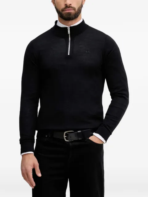 Lindbergh quarter-zip knitted sweater