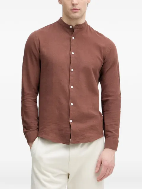 Lindbergh mandarin-collar long-sleeve shirt