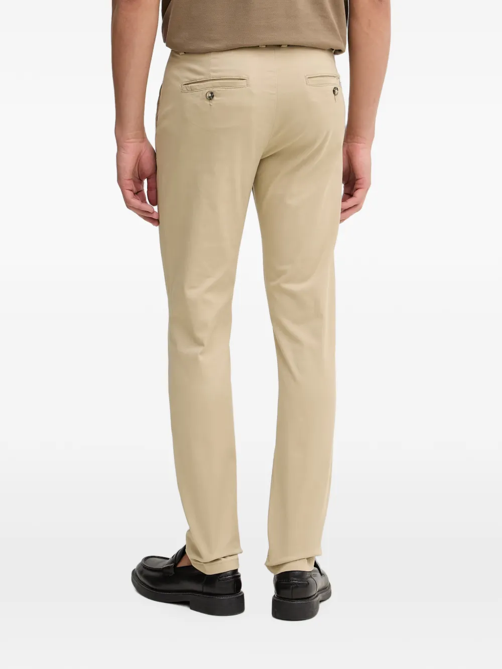 Lindbergh logo-patch chino trousers Beige