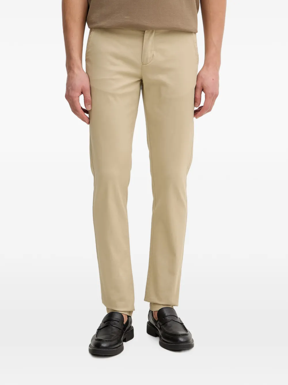 Lindbergh logo-patch chino trousers