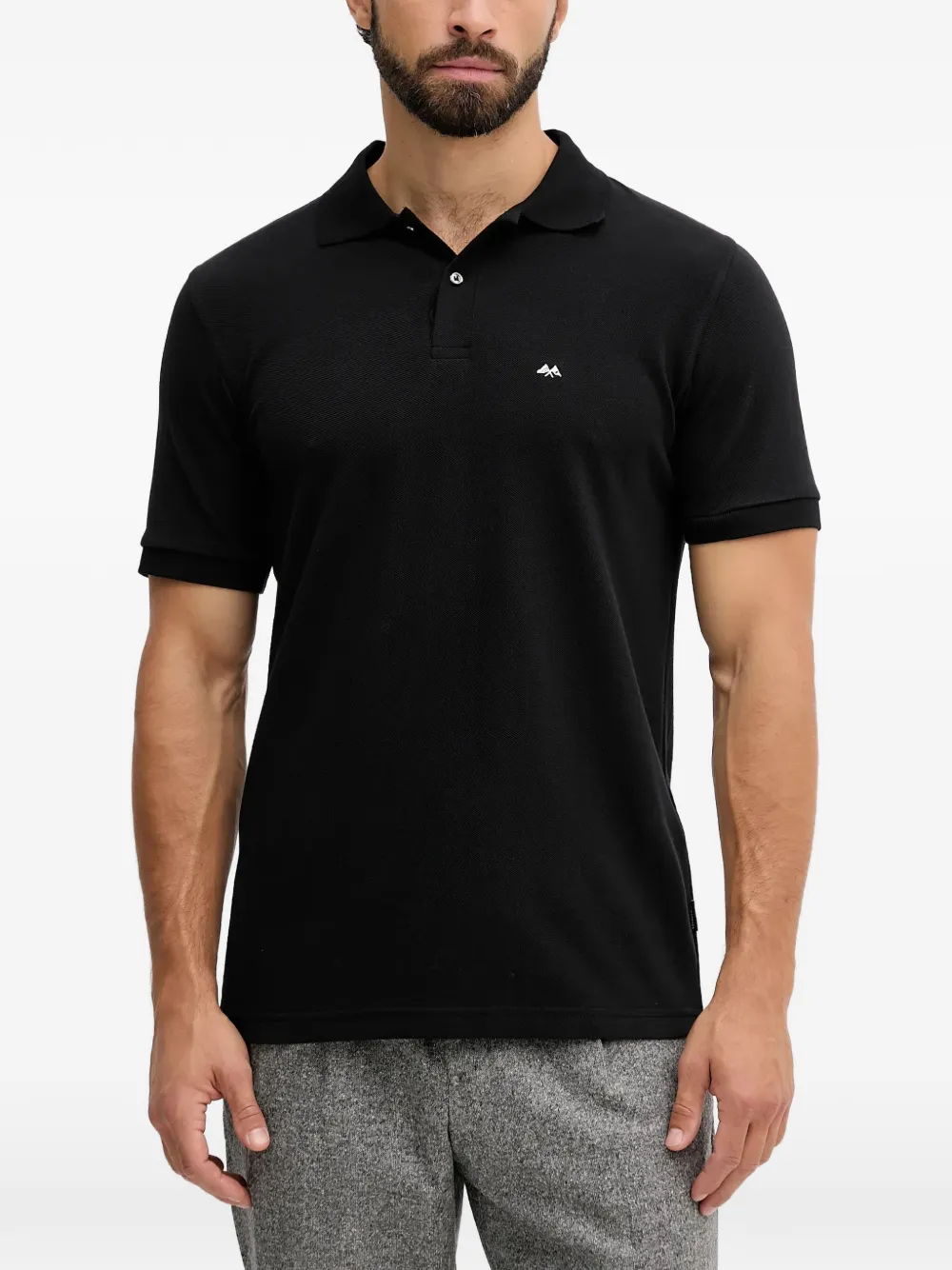 Lindbergh logo-embroidered polo shirt