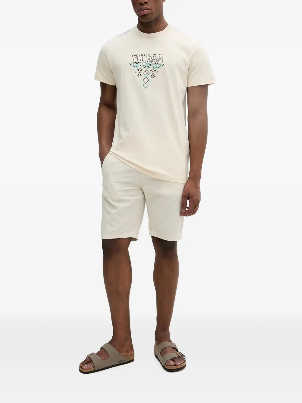Lindbergh Shorts met trekkoord Beige